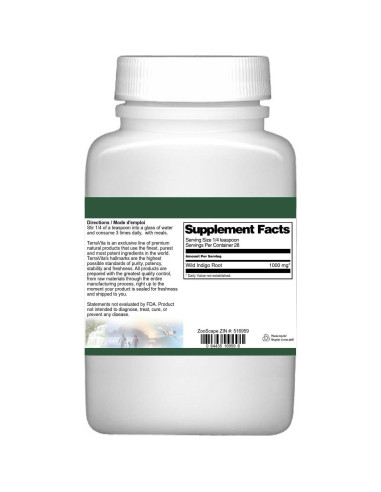 Polvo de Raíz de Indigo Salvaje TerraVita 28 g Sin Rellenos