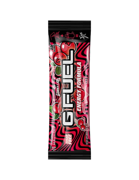 G Fuel Polvo Energético PewDiePie Sabor Lingonberry 6 Stick