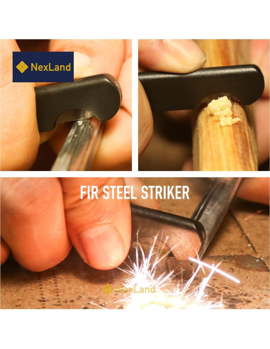 Kit Encendedor de Varilla de Ferro NexLand F850 para Camping