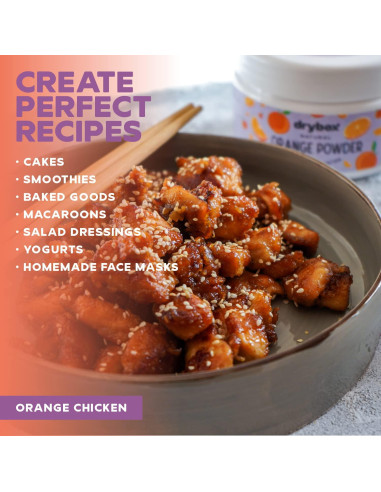 Polvo de Naranja Orgánico Drybox 200g - Sin Azúcar Añadido