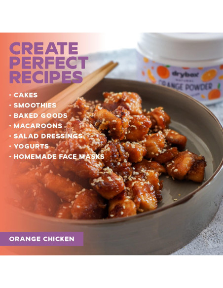 Polvo de Naranja Orgánico Drybox 200g - Sin Azúcar Añadido