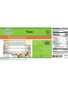 Extracto de Sabor Yuzu Larissa Veronica 473 ml - Vegano y Sin Gluten 2