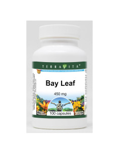 Cápsulas de Hoja de Laurel 450 mg TerraVita - 100 Unidades