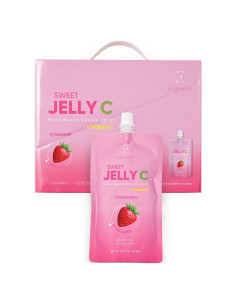 Gelatina Dulce C EVERYDAZE Sabor Fresa | Vegana, Sin Azúcar, 10 Paquetes