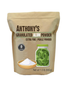 Polvo de Alumbre Anthony's 680g - Sin Gluten, Grado Alimenticio