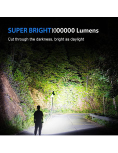 Linterna LED Recargable LUXNOVAQ XHP70.2 1000 Lúmenes 2