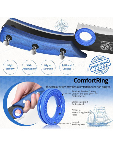 Cuchillo de Pan Serrado XYJ 20.3 cm Acero Alto Carbono Madera