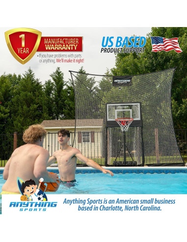 Meta de Baloncesto para Piscina ANYTHING SPORTS BAS1 Ajustable