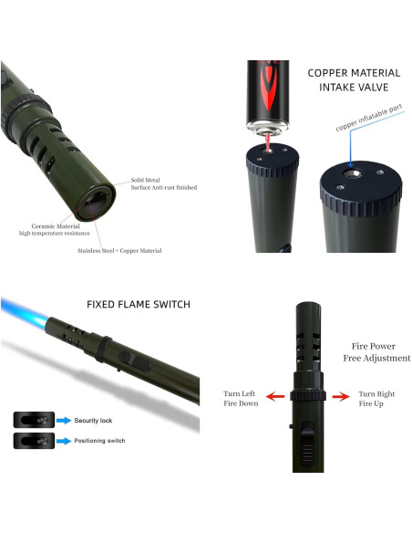 Antorcha de Butano Bruda BR-401 Ajustable para Cocina