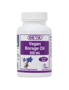 Aceite de Borraja Vegano Deva 500mg 90 Cápsulas
