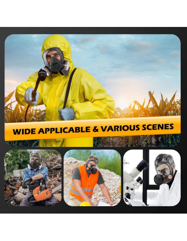 Máscara de Gas HANUU 40mm con Filtro P-A-1 Táctica