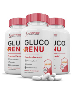 Gluco Renu 688mg Pastillas Soporte de Glucógeno 180 Cápsulas