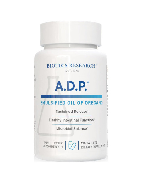 Biotics Research A.D.P. Aceite de Orégano y FC-Cidal 120 tabletas/cápsulas