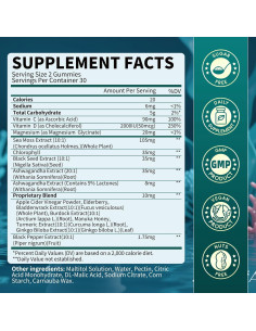 Gomitas de Musgo Marino B BEWORTHS 60 Unidades Sabor Manzana 2