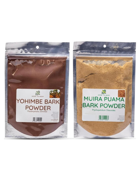 Paquete de Polvo de Corteza de Yohimbe y Muira Puama 226.8g