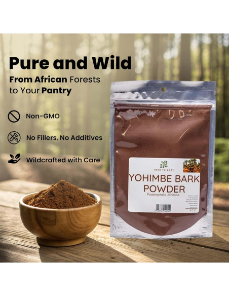 Paquete de Polvo de Corteza de Yohimbe y Muira Puama 226.8g