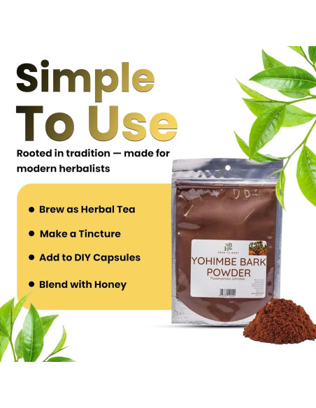 Paquete de Polvo de Corteza de Yohimbe y Muira Puama 226.8g