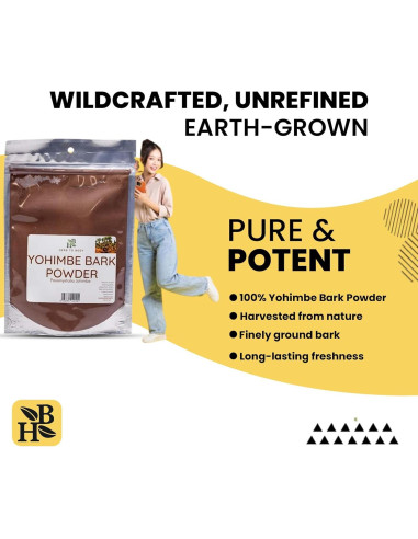 Paquete de Polvo de Corteza de Yohimbe y Muira Puama 226.8g