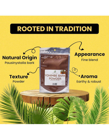 Paquete de Polvo de Corteza de Yohimbe y Muira Puama 226.8g