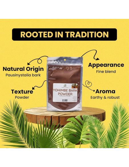 Paquete de Polvo de Corteza de Yohimbe y Muira Puama 226.8g