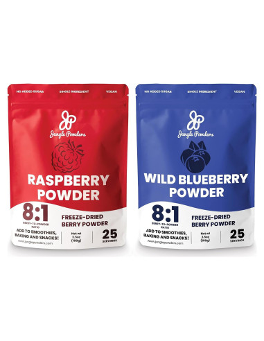 Paquete de Polvo de Frutas Jungle Powders 100g Liofilizado