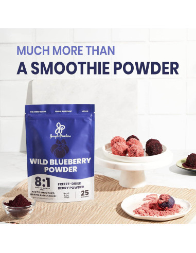 Paquete de Polvo de Frutas Jungle Powders 100g Liofilizado