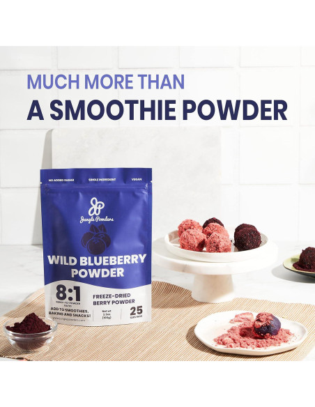 Paquete de Polvo de Frutas Jungle Powders 100g Liofilizado