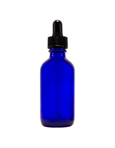 Botella de Vidrio Cobalto 60 ml con Gotero Americanos