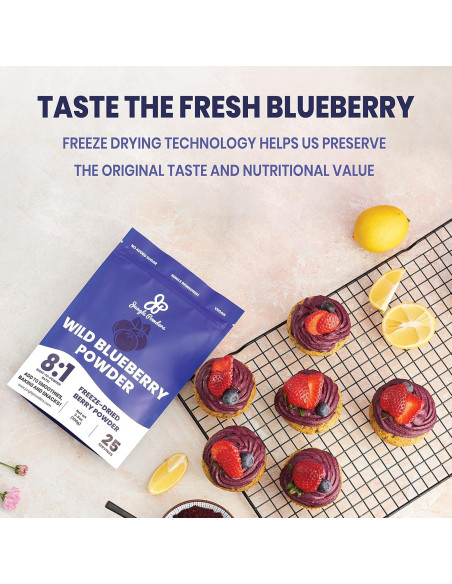 Paquete de Polvo de Frutas Jungle Powders 100g Liofilizado