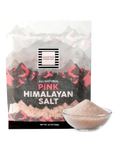 Sal Rosa del Himalaya 240g - Hampton Distribution, Grano Fino, Kosher