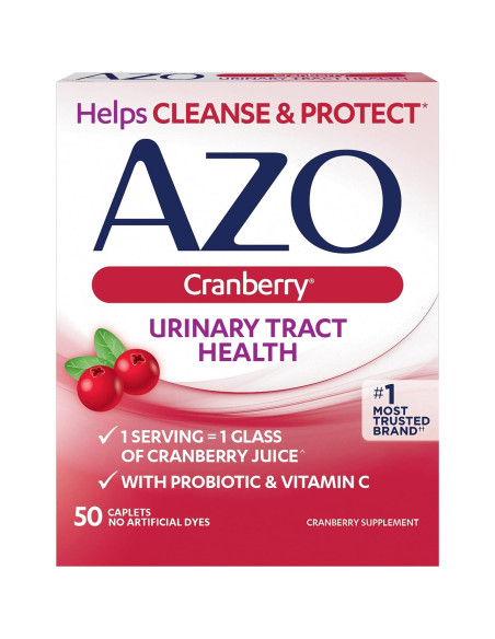 AZO Arándano Suplemento Salud Tracto Urinario 100 Gelatinas 50 Tabletas