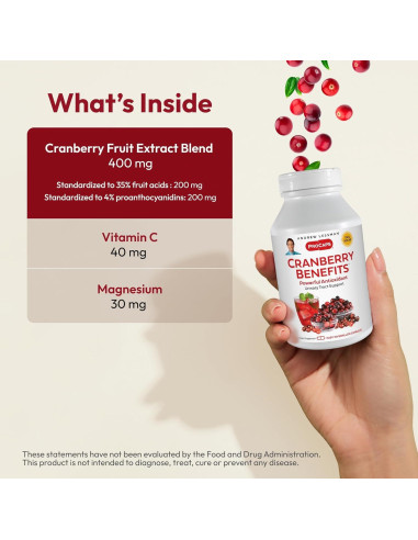 Cápsulas de Arándano ProCaps - 180 Unidades - Salud Urinaria