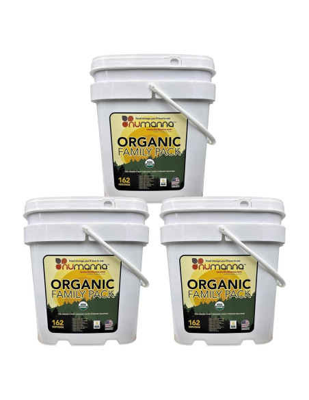 Comida de Emergencia Orgánica Numanna Paquete Familiar 162 Porciones