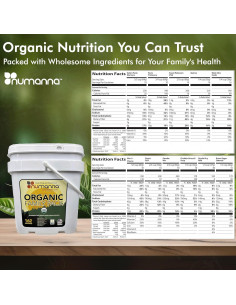 Comida de Emergencia Orgánica Numanna Paquete Familiar 162 Porciones 2