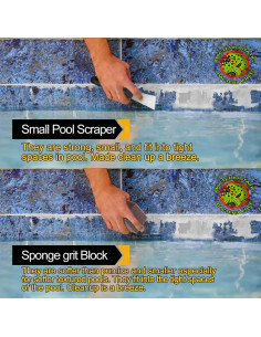 Kit de Limpieza para Piscinas NEOHATION - Piedra Pómez y Cepillo de Acero Inoxidable 2