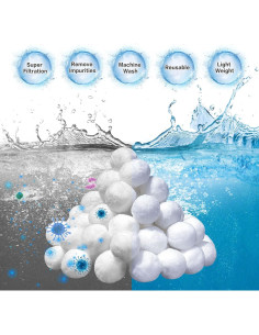 Bolas de Filtro para Piscina 1.4kg Ecológicas Reutilizables 2