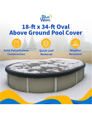 Cubierta de Invierno Ovalada Blue Wave 5.12 kg 18 x 34 pies