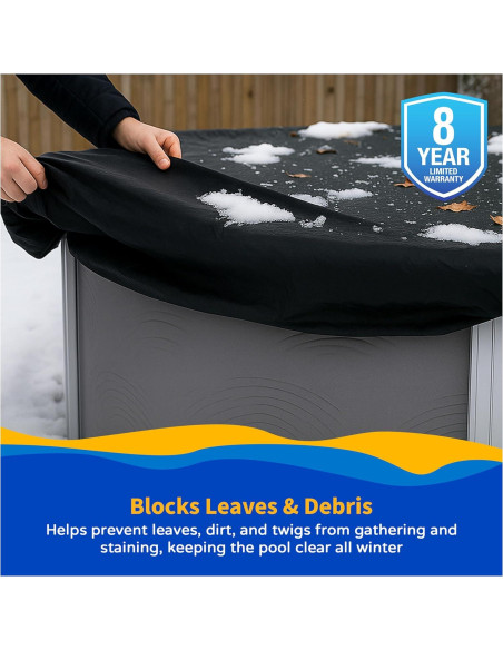 Cubierta de Invierno Ovalada Blue Wave 5.12 kg 18 x 34 pies