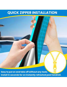 Cubierta de Pasamanos de Piscina Clebay 6 Pies Neopreno Antideslizante 2