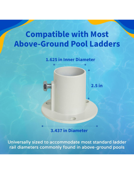 Bridas de Aluminio Blue Wave NE1228PR para Escalera de Piscina