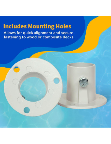 Bridas de Aluminio Blue Wave NE1228PR para Escalera de Piscina