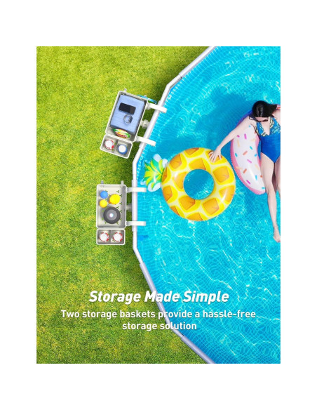 Canasta de Almacenamiento al Lado de la Piscina POOLHACKER 2025