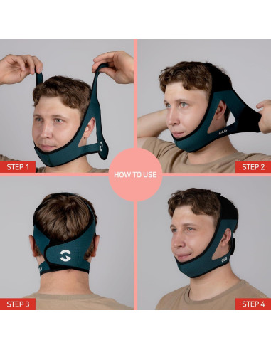 Detenedor de Ronquidos OLG Correa Barbilla CPAP Malla Transpirable