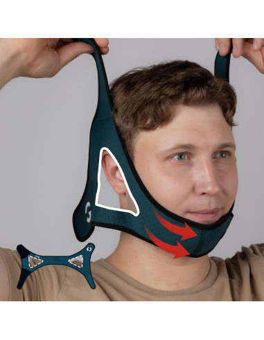 Detenedor de Ronquidos OLG Correa Barbilla CPAP Malla Transpirable