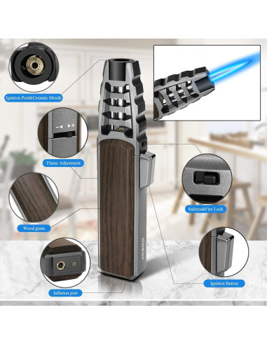 Encendedor Butano Samniu FireSaber Llama Ajustable 19.81 cm