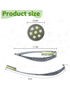 Aplicador de loción para espalda 53 cm con cerdas de silicona 2