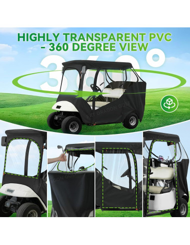 Cubierta de Lluvia Panglong para Carrito EZGO TXT RXV 2 Pasajeros