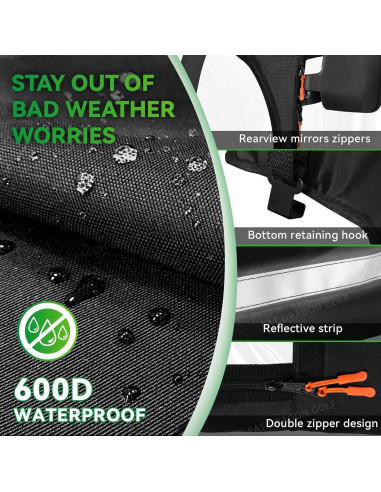 Cubierta de Lluvia Panglong para Carrito EZGO TXT RXV 2 Pasajeros