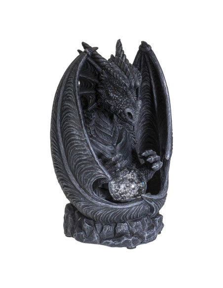 Quemador de Incienso Dragón Negro Pacific Giftware 20.96 cm LED