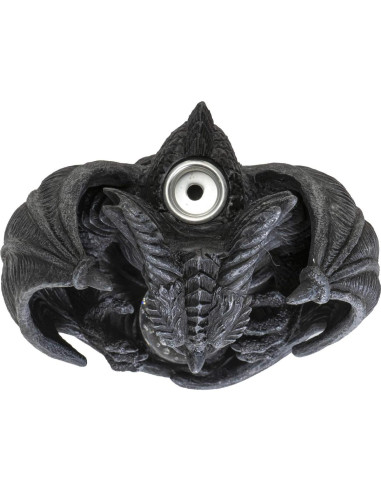 Quemador de Incienso Dragón Negro Pacific Giftware 20.96 cm LED